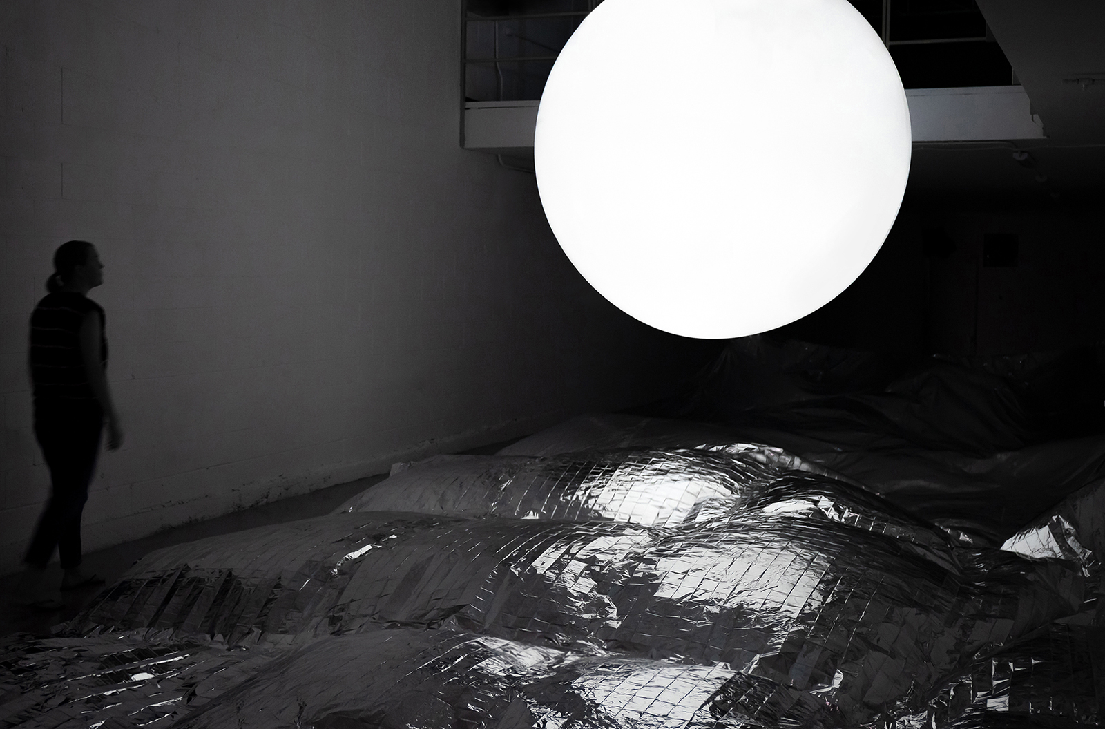 Full Moon Reflected On The Ocean At 01:34